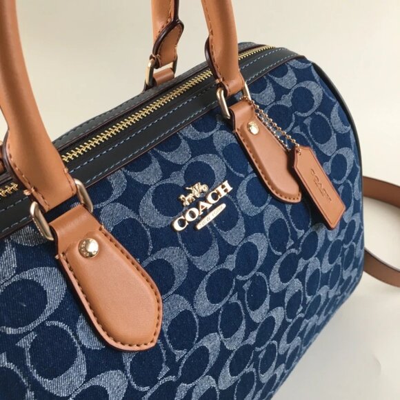 ❤️ COACH Rowan Large Satchel Bag Signature Canvas CY699 New - Picture 2 of 6